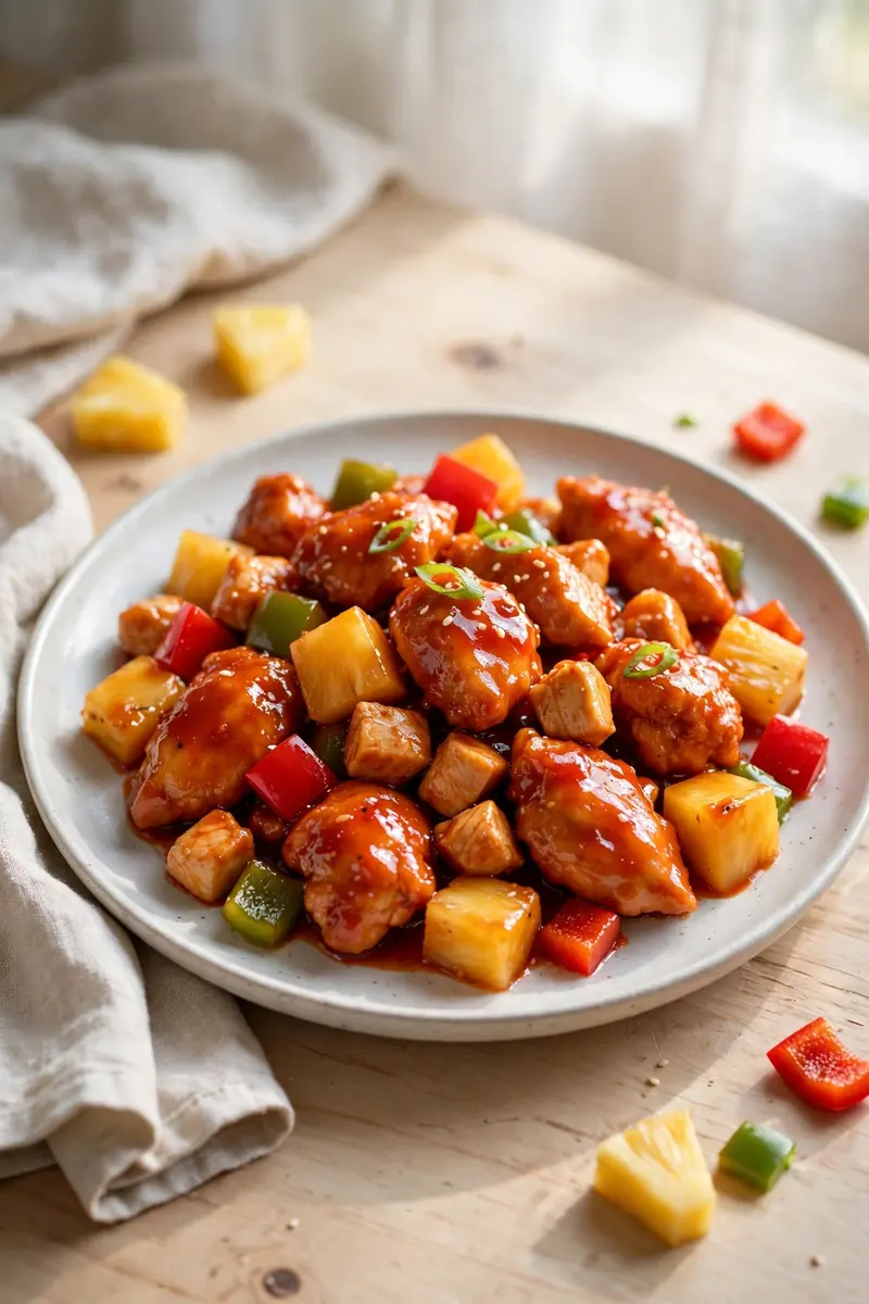 Sweet and sour chicken breast