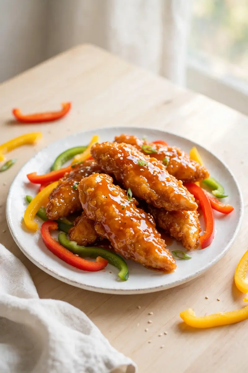 Sweet and sour chicken tenders
