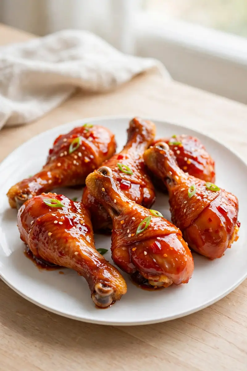 Sweet chili chicken drumsticks
