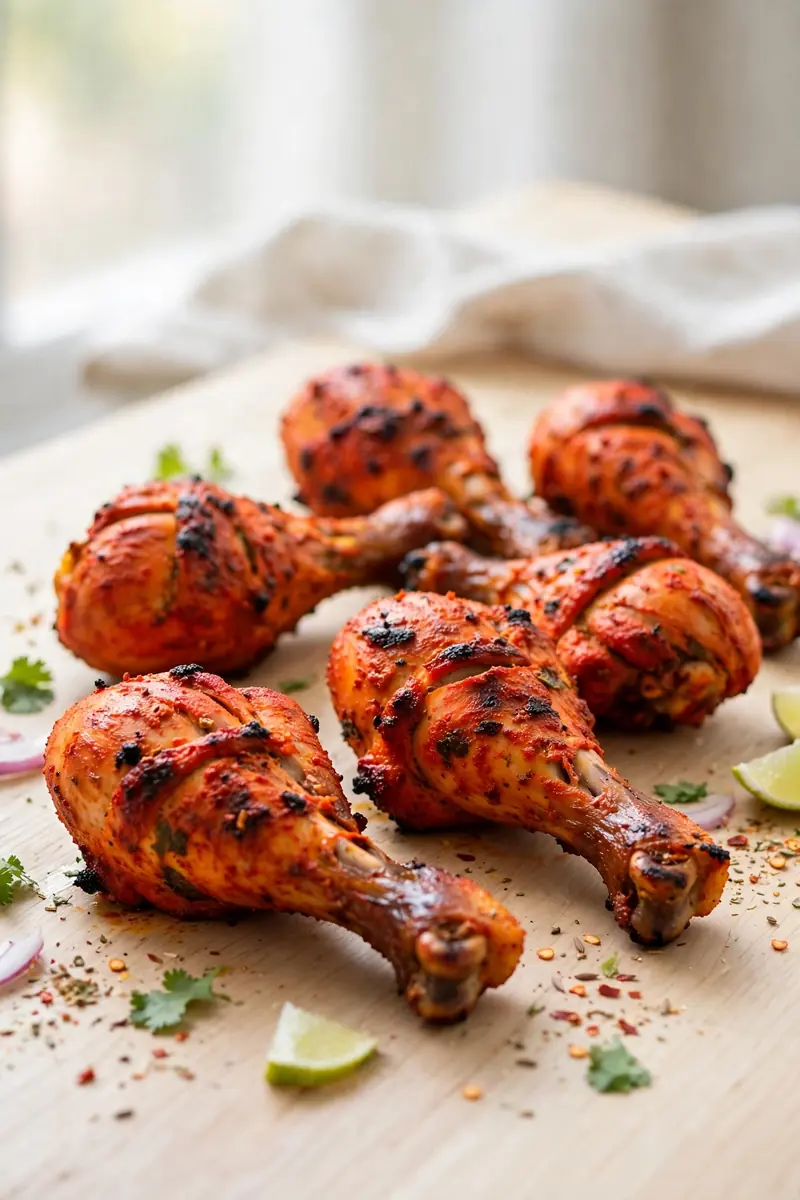 Tandoori style chicken drumsticks