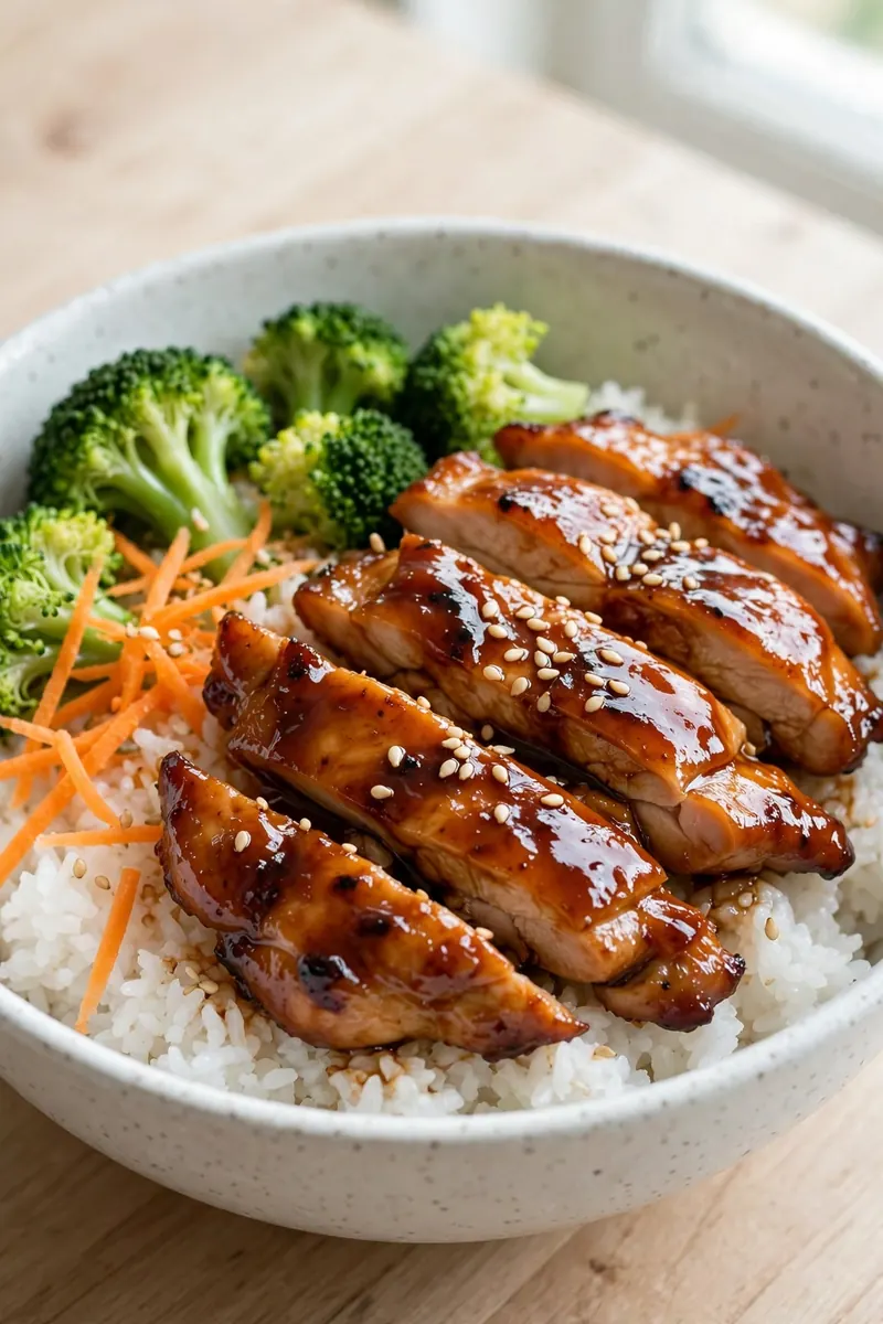 Teriyaki chicken bowls